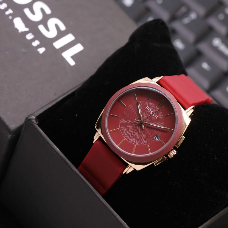 Jam Tangan Fossl Pria Rubber Halus Bisa COD seluruh indonesia