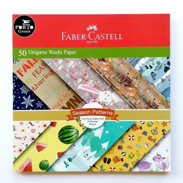 

Wow Faber Castell Origami / Washi Paper (Season Pattern) Bagus