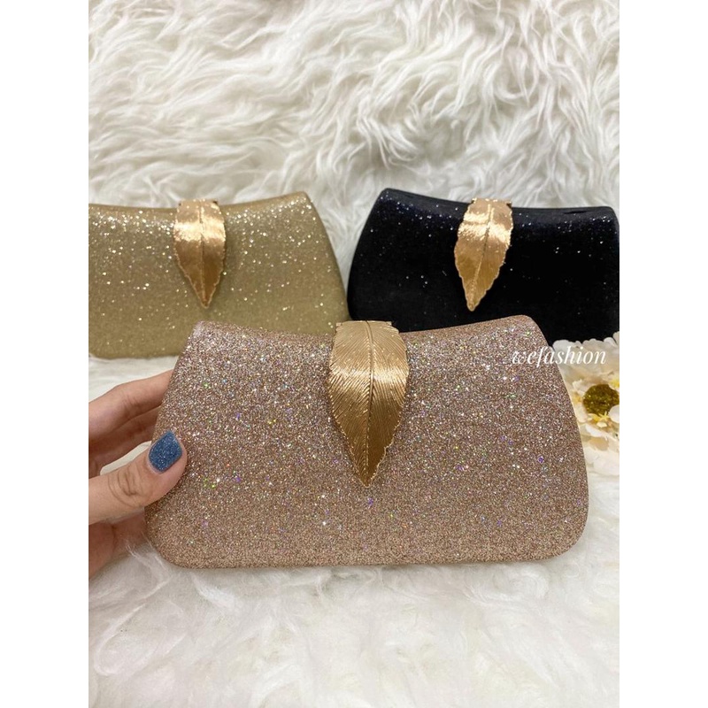 Clutch Wanita Remaja Simple Tas Pesta Mewah  Murah Party Bag Tas Samping Bridesmaid Slingbag Tas Pes
