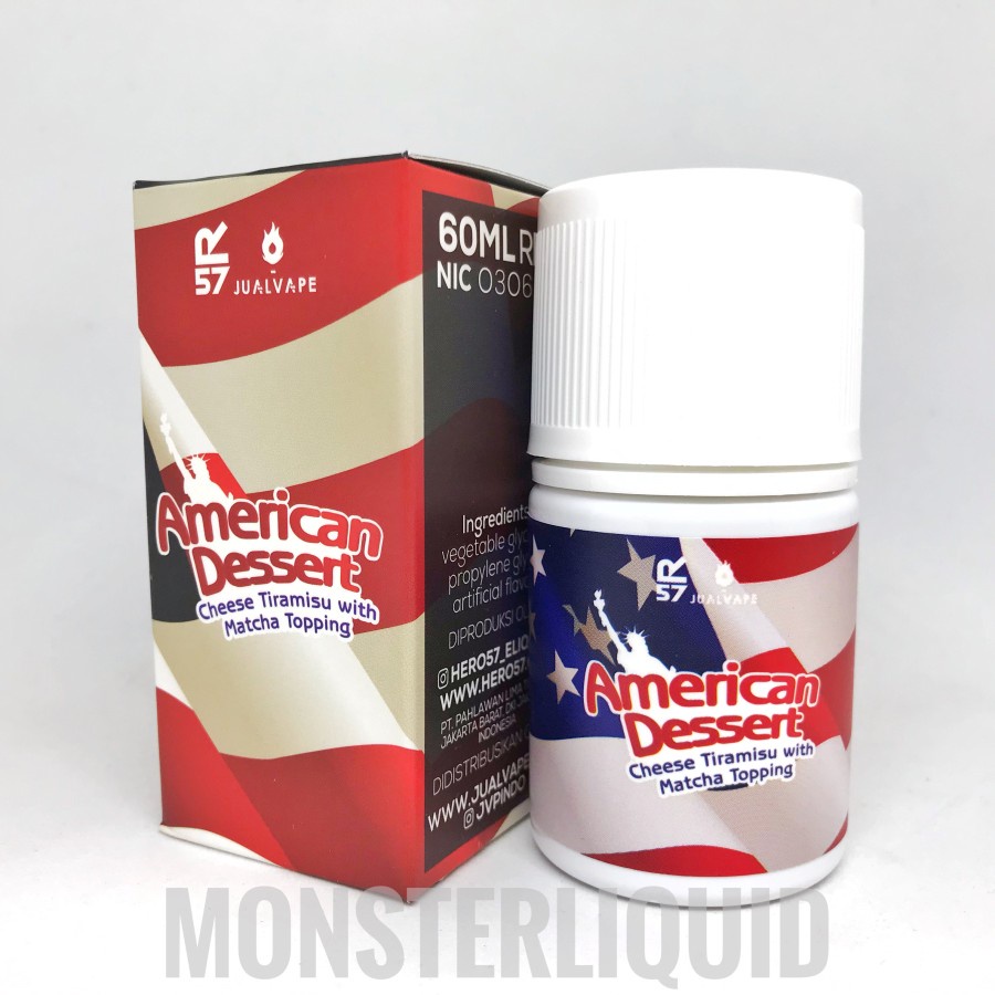 AMERICAN DESSERT V1 CHEESE TIRAMISU MATCHA BY R57 JVP 3MG 60ML