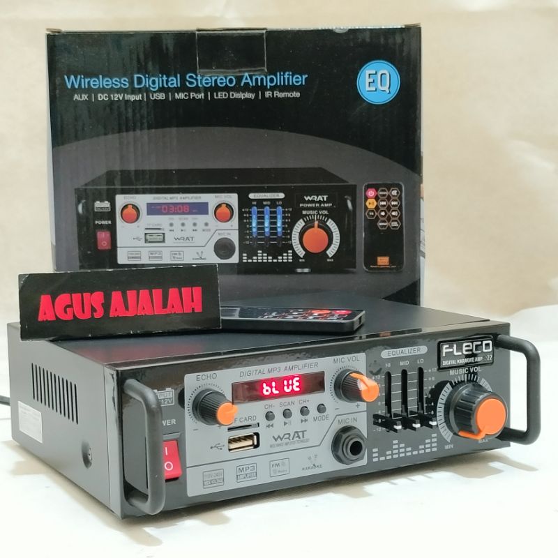 COD Power Amplifier Bluetooth Fleco D22 Original/Digital Amplifier/Amplifier Salon Aktif/Amplifier POWER AMPLIFIER SUBWOOFER