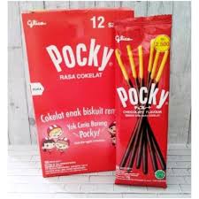

Pocky Chocolate Stick Biscuit Single [12 sachet / 12 g]