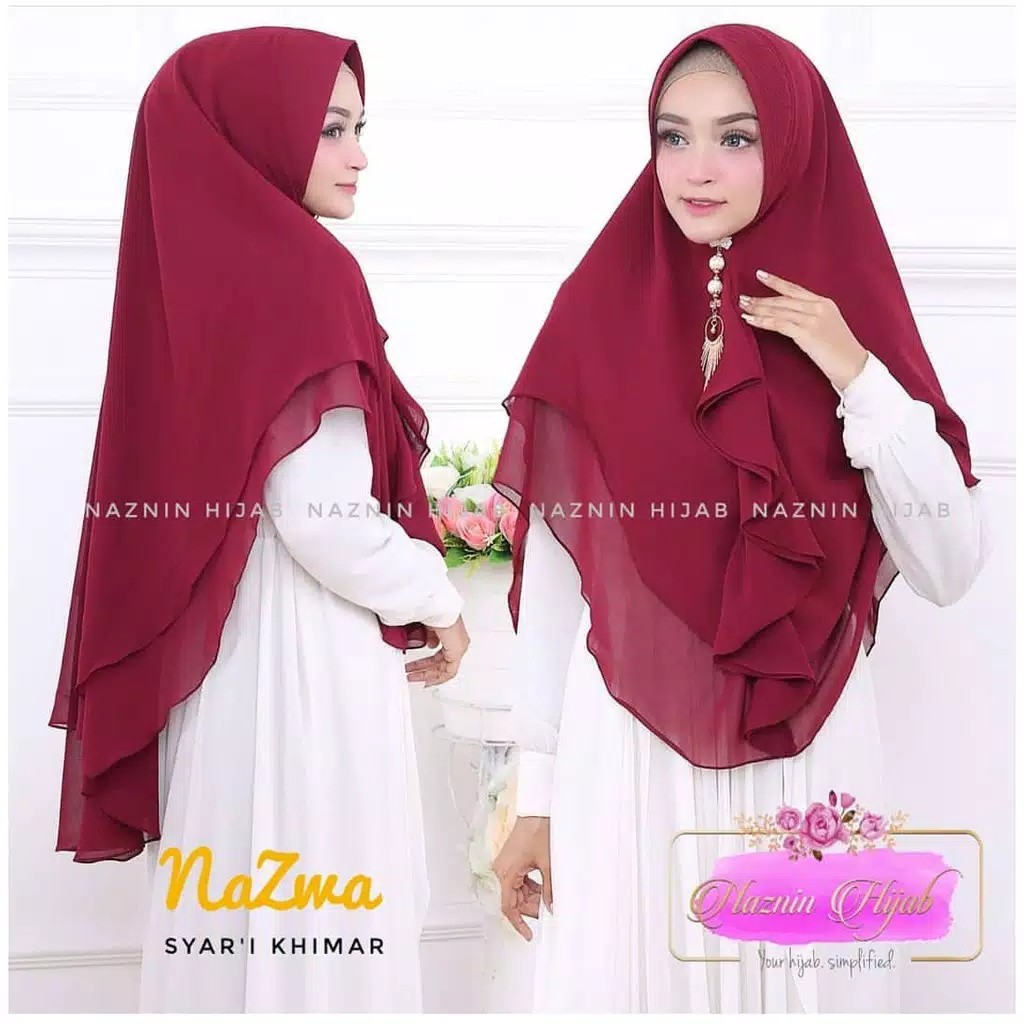 Khimar Hijab Syari Jilbab Instan Syari Fathiya Premium Jersey