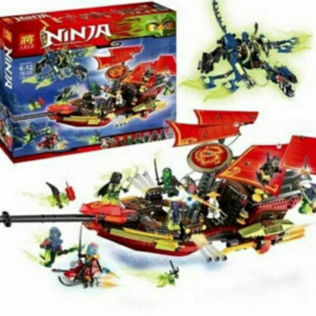 Mainan Lego Lele Ninja Seri 79125 isi 1301 pcs