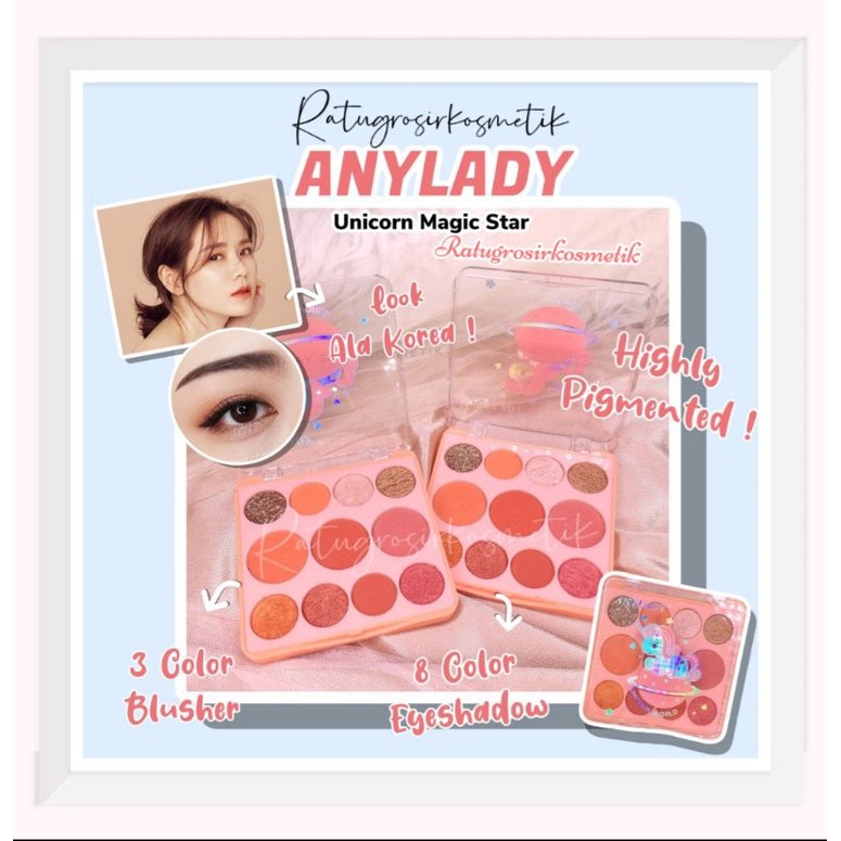PROMO!!!EYESHADOW PALETTE UNICORN MAGIC ANYLADY NO.817/LOVE UNICORN NO.816
