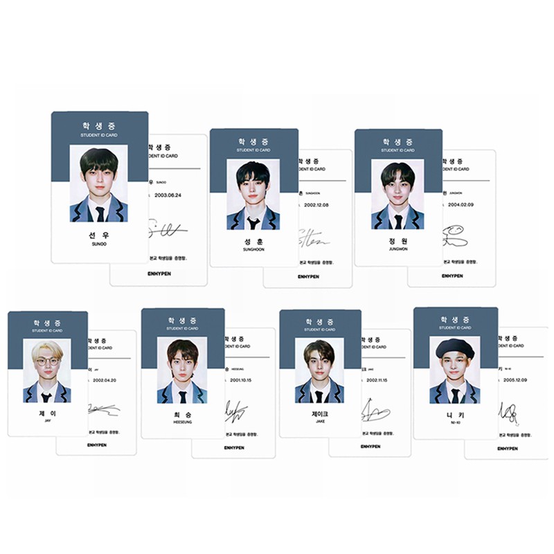 

UNOFFICIAL PHOTOCARD STUDENT ID CARD ENHYPEN !WAJIB CEK DESKRIPSI!