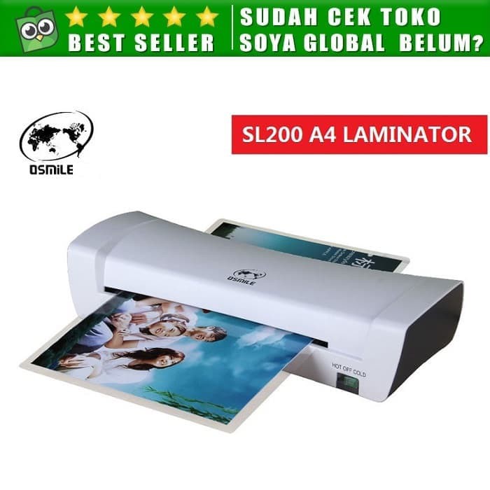 

Dijual SL200 A4 F4 Mesin Laminating Mesin Thermal Laminator Panas / Dingin Murah
