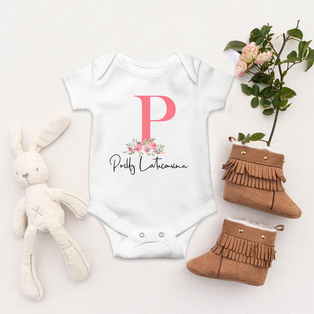 Jumper Bayi Custom Nama Sendiri Baju Anak Newborn Pakai Nama