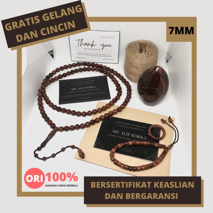 (PROMO) tasbih kokka asli bersertifikat bergaransi Tasbih Kaokah Tasbih Kaukah