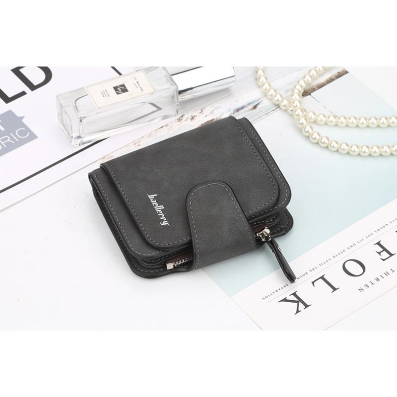 Dompet Wanita Cewek Kulit Kecil Model Lipat Pendek Branded Import Impor Original Murah D30-6