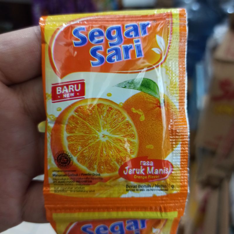 

Minuman Serbuk Segar Sari 7g Jeruk Manis