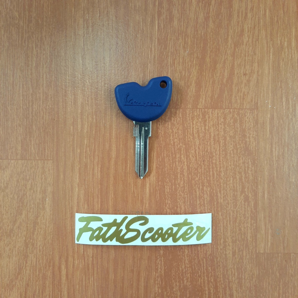 Blank Key / Kunci Duplikat / Kunci Biru Piaggio Vespa Original