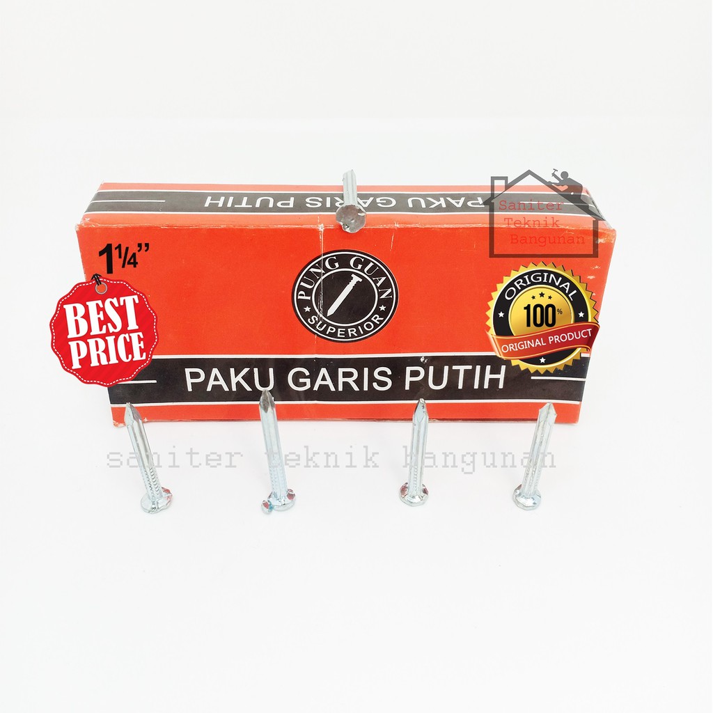 PAKU BETON-PAKU TEMBOK GARIS PUTIH 1&quot; - 5&quot; INCH