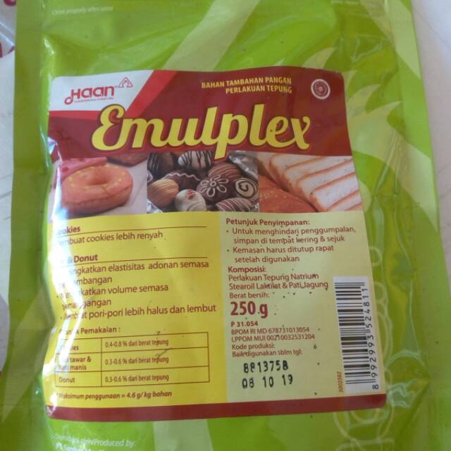 

Emulplex haan, emplek, perenyah kue, pengempuk roti