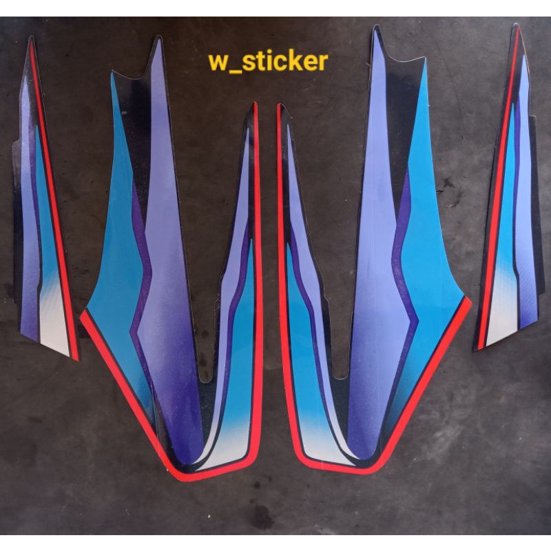 Striping stiker list RX King 1999 2000 ungu