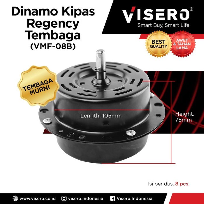 Motor Dinamo Kipas Angin Regency/Tornado Tembaga Visero (VMF-08B)