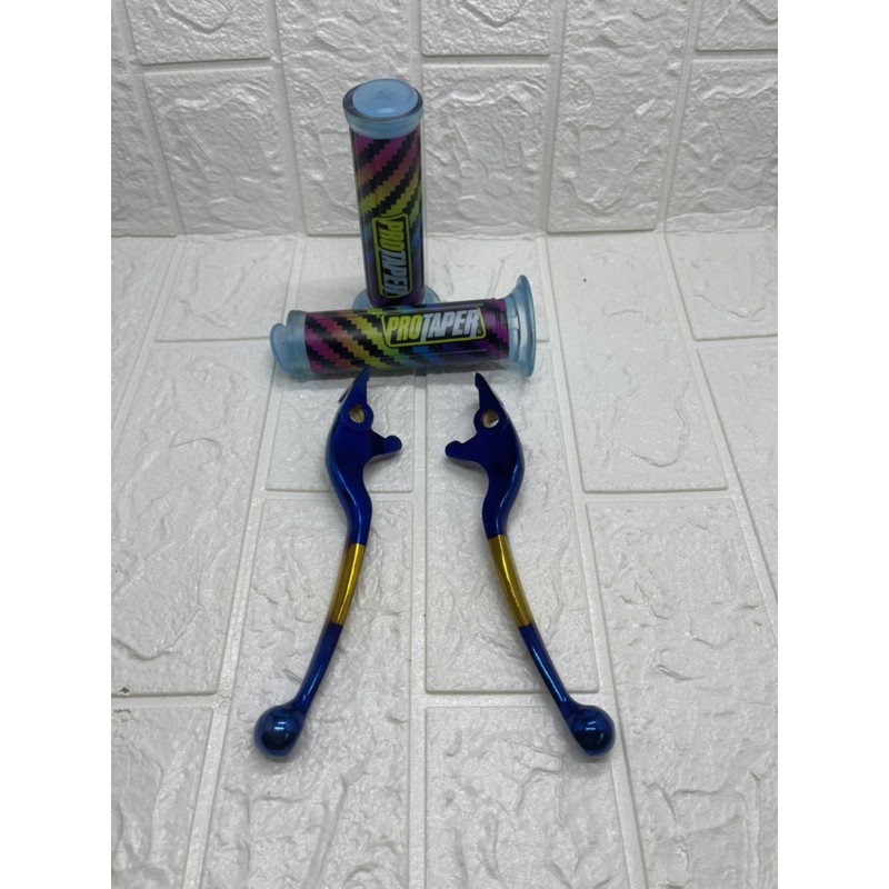 Handle Rem Nmax Twotone+Handgrip Karbon Pelangi