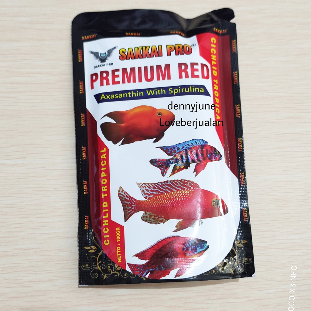 Sakkai Pro Premium Red Cichlid Tropical / Pelet Ikan / Pakan Ikan