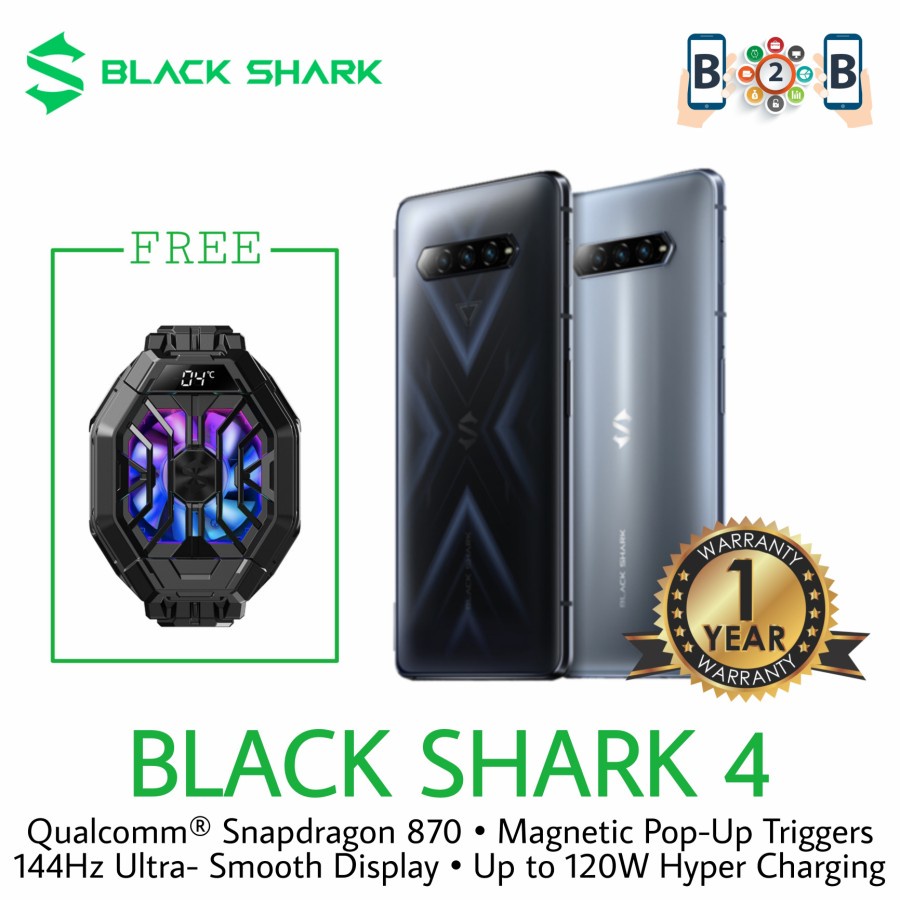 Black Shark 4 - RAM 8GB / 12GB - Internal 128GB / 256GB - BlackShark 4