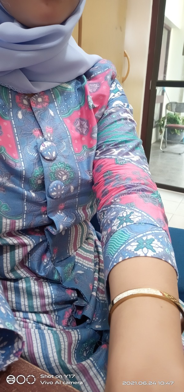 Tey-17 Batik Wanita Asj Sa Hrb026 Kenongo Kemeja Tosca Pendek