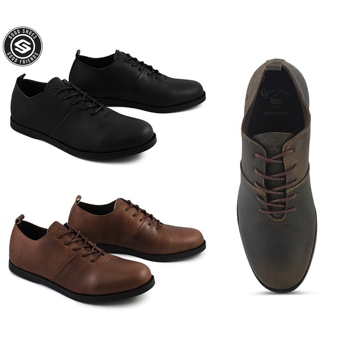 Sepatu pria SAUQI New Vegas Premium Leather KULIT ASLI Casual Formal