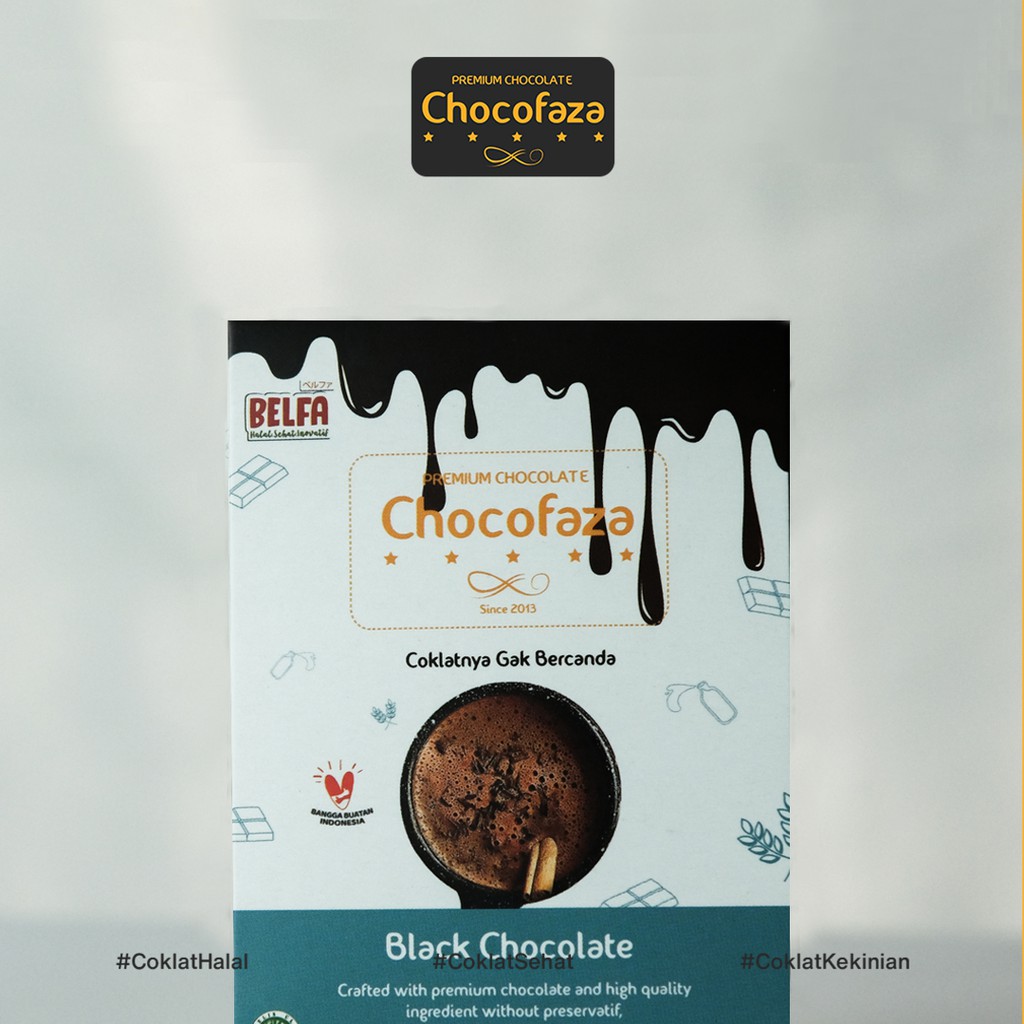 

CHOCOFAZA BLACK CHOCOLATE BOX 150 Gr