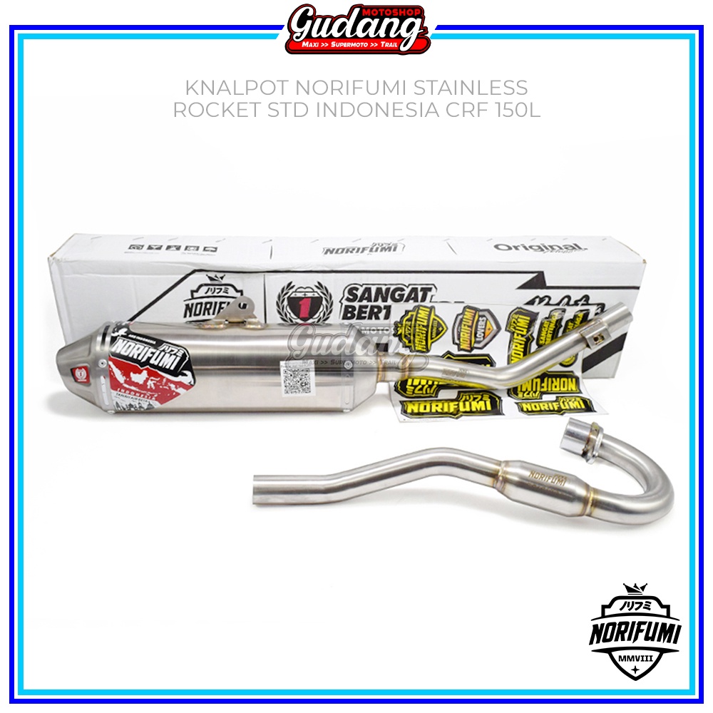 Knalpot Norifumi Rocket 4 Aku Indonesia CRF 150L KLX Dtracker Bigfoot WR155