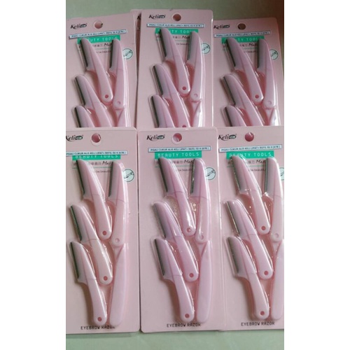 pisau cukur alis lipat