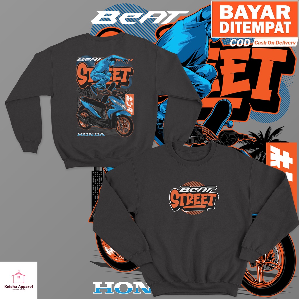 JAKET SWEATER HONDA BEAT STREET SKATE SERIES SWEATER BEAT STREET COWOK CEWEK
