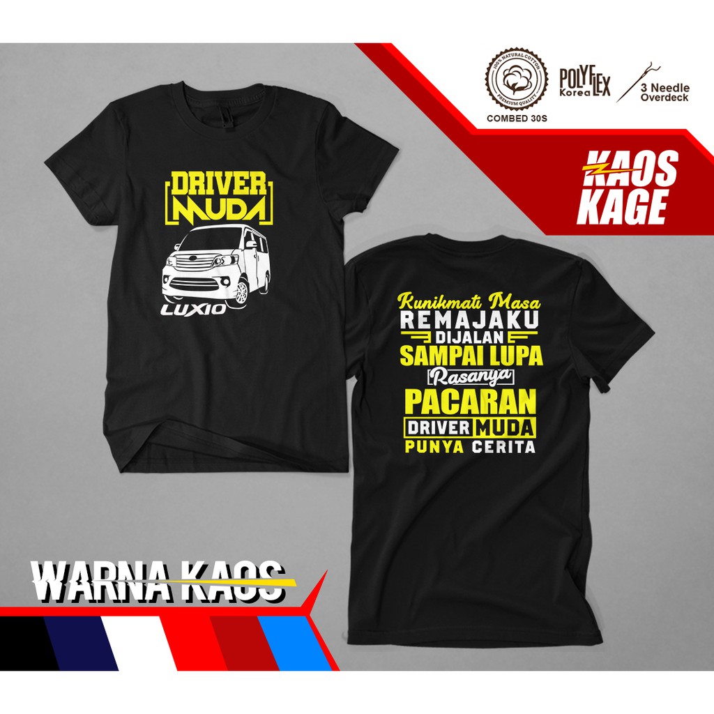 Kaos Baju  Driver Muda Luxio  Lupa Rasanya Pacaran Supir 