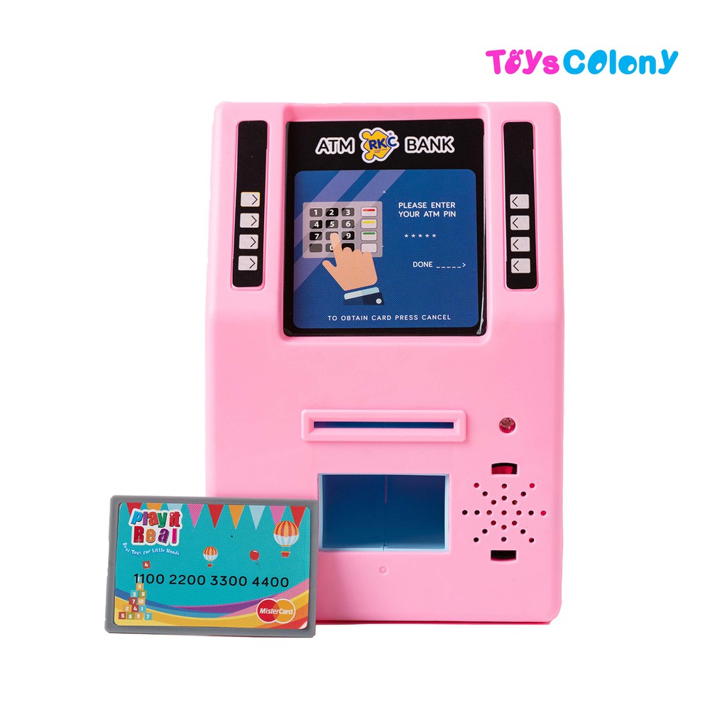 MAINAN ANAK PLAY IT REAL MINI ATM BANK RKC10018-1