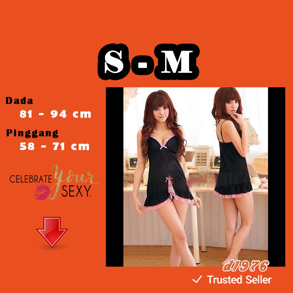 d1976 Best Seller Sexy Lingerie All Size S M Lingeri Wanita Lingerie Seksi Baju Tidur Dewasa A1018