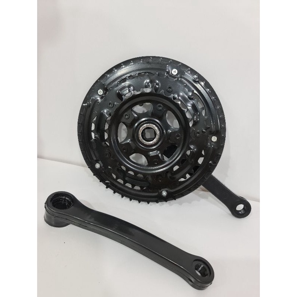 Crank sepeda Besi mtb susun 3 28-38-48t Limitless