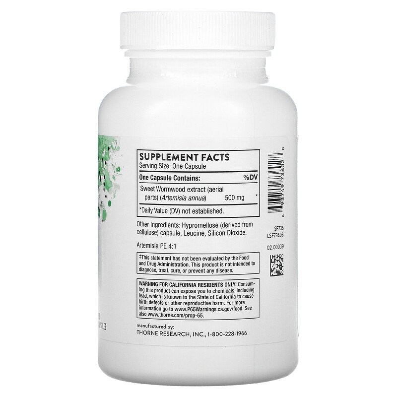 Thorne Research, Artecin, 90 Capsules