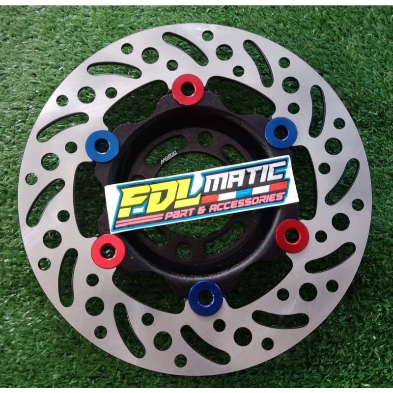 DISC DISK PIRINGAN CAKRAM DEPAN MORIN UK 220MM HONDA SUPRA WAVE 125 CEKUNG LOBANG 4