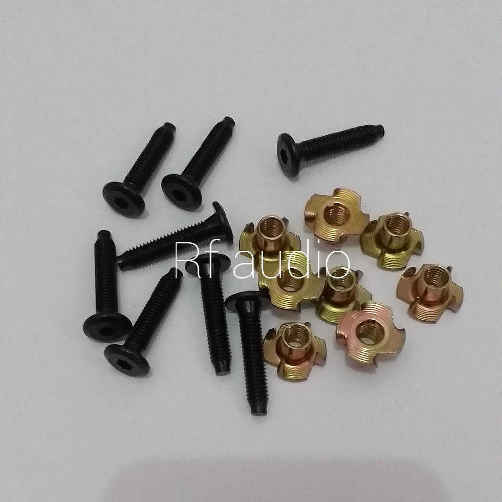 baut speaker baut dan mur cakar 6×30 kunci L