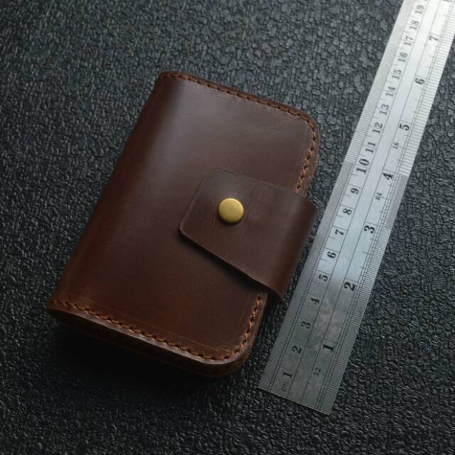 DOMPET KARTU KULIT ASLI MIKA MUAT BANYAK (CUSTOM NAMA/QUOTE)