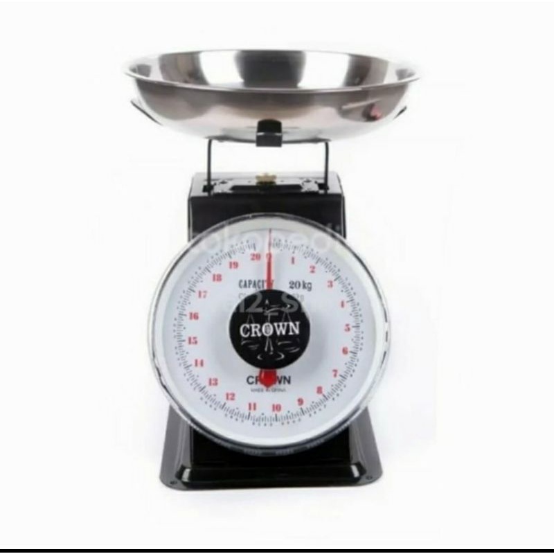 Timbangan Crown 20kg mangkok stainless