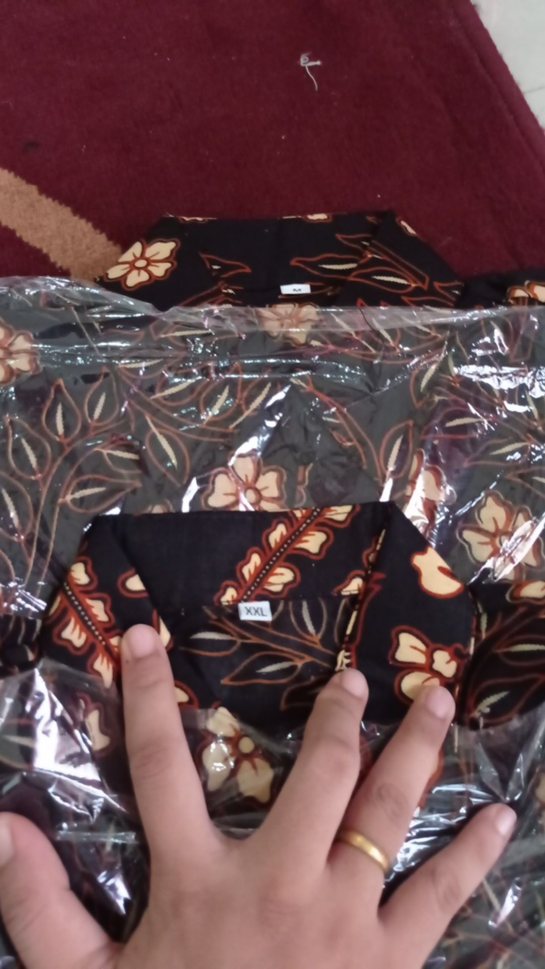 Size M L Xl Xxl Xxxl Bswart Batik Hrb026 Kenongo Hem Pendek Padi Pekalongan M