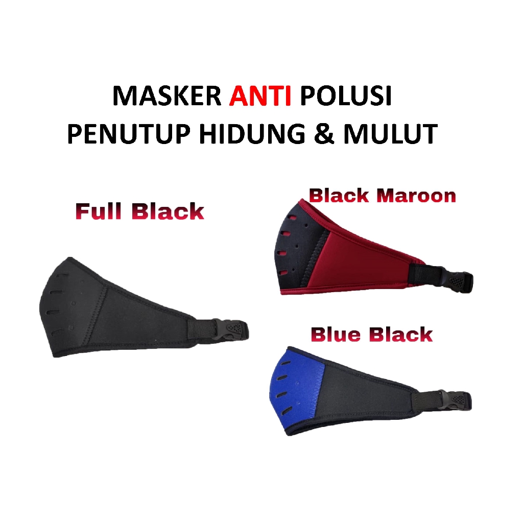 Masker Filter Motor Anti Polusi Penutup Mulut dan Hidung