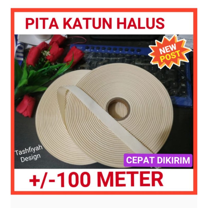 

Label Pita Bahan Katun Polos 1 cm 2cm 3cm hitam