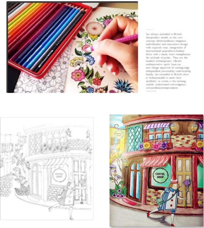 New 4pcs Sets Creative Children Painting Adult English Version An Inky Treasure Hunt Coloring Painting Book（Fantasy Dream + Enchanted Forest + Animal Kingdom + Secret Garden）