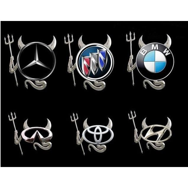 Sticker Emblem Logo Mobil 3D Angel car patron car stickers Little Devil Demon Decal