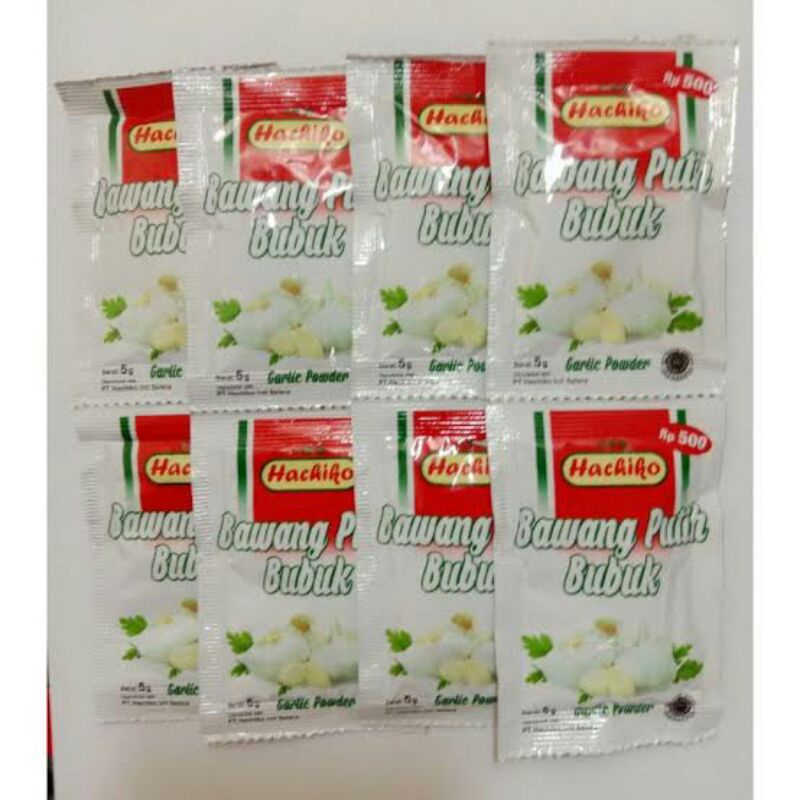 

GARLIC BAWANG PUTIH BUBUK HACHIKO Renceng Isi 12pcs