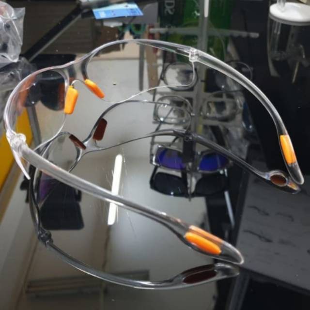 Kacamata Safety Google Bening Pelindung Debu Las Gerinda Uv