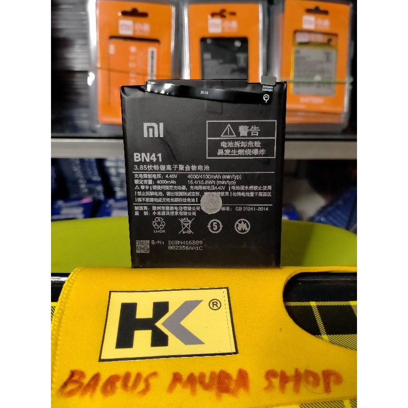 BATTERY BATERAI BATRE HP REDMI NOTE 4 BN41 BATRAI REDMI NOTE4 BN-41 ORIGINAL