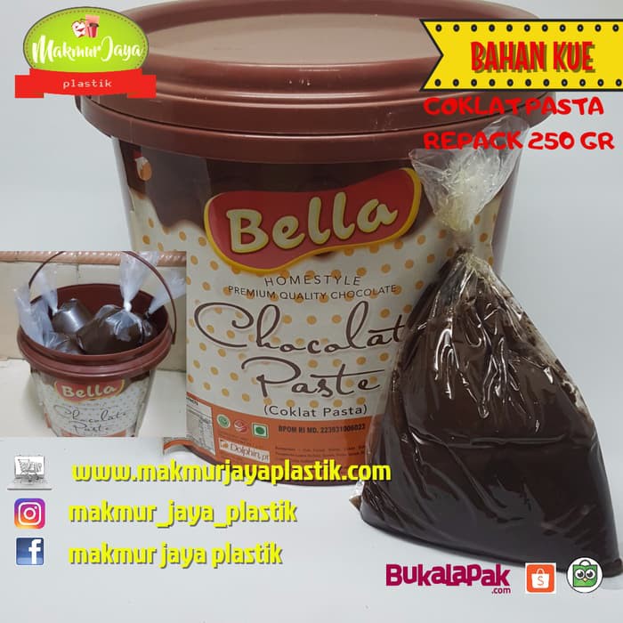 

choco filling coklat pasta merk bella re pack 250 gr