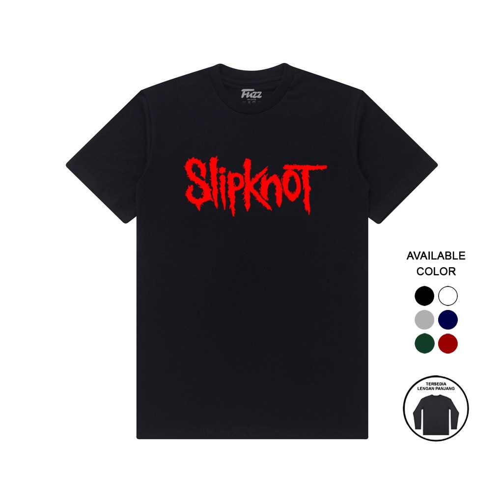 Kaos Band Slipknot Baju Musik Metal Distro Pria Dan Wanita Slipnot Shirt Logo Lengan Panjang