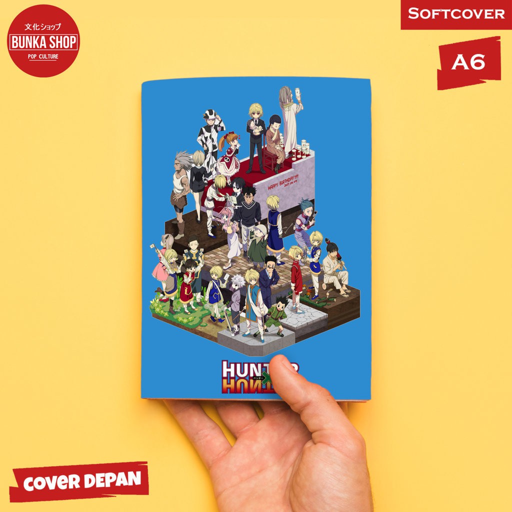 

Pocketnote Anime Hunter x Hunter Blue Softcover A6 Buku Tulis Catatan Murah