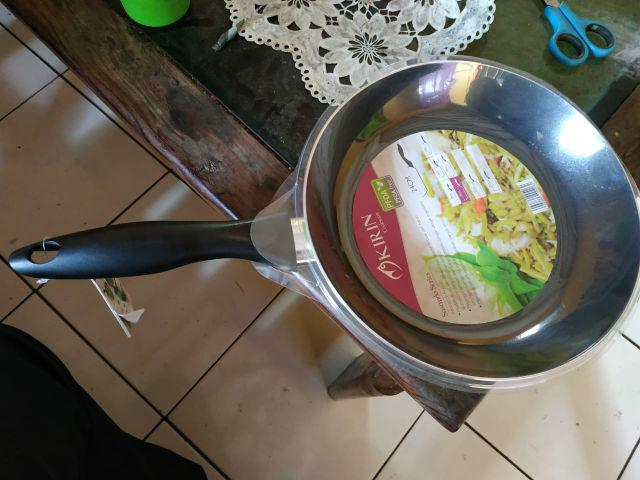 Kirin Fry Pan 24cm Sasando Series Frypan Wajan Goreng Teflon Hijau